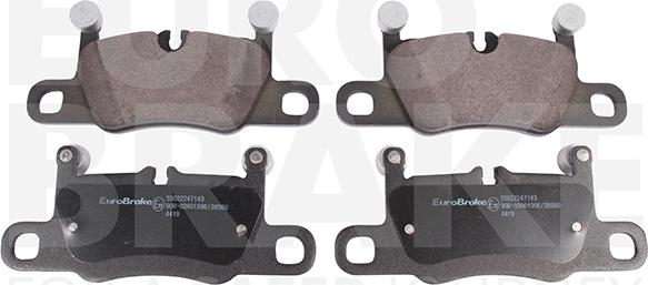 Eurobrake 55022247143 - Kit pastiglie freno, Freno a disco autozon.pro