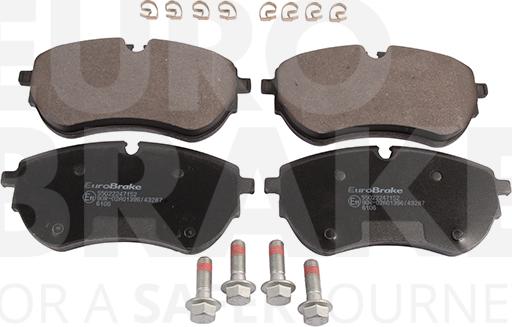 Eurobrake 55022247152 - Kit pastiglie freno, Freno a disco autozon.pro