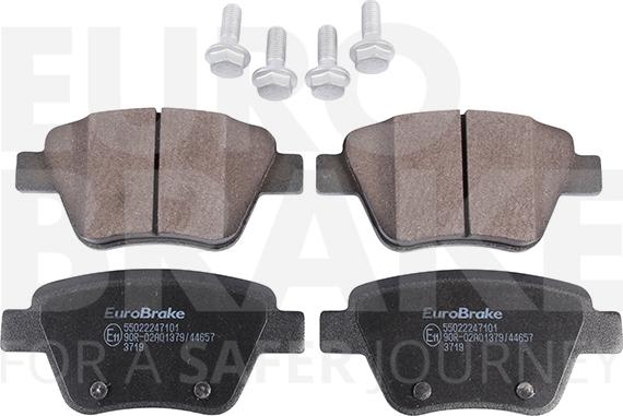 Eurobrake 55022247101 - Kit pastiglie freno, Freno a disco autozon.pro