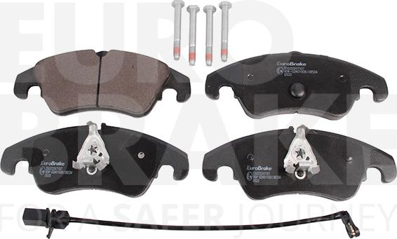 Eurobrake 55022247107 - Kit pastiglie freno, Freno a disco autozon.pro