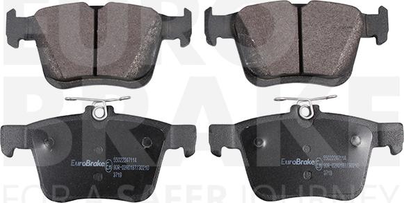 Eurobrake 55022247114 - Kit pastiglie freno, Freno a disco autozon.pro