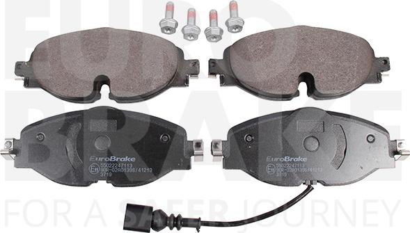 Eurobrake 55022247113 - Kit pastiglie freno, Freno a disco autozon.pro