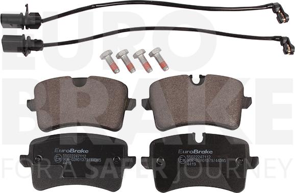 Eurobrake 55022247112 - Kit pastiglie freno, Freno a disco autozon.pro