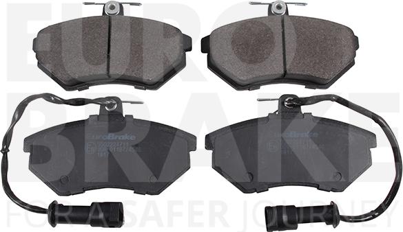 Eurobrake 5502224711 - Kit pastiglie freno, Freno a disco autozon.pro