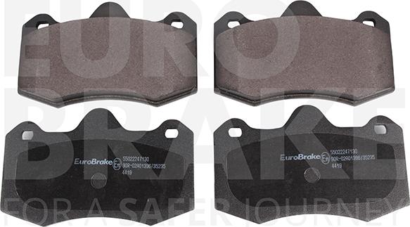 Eurobrake 55022247130 - Kit pastiglie freno, Freno a disco autozon.pro