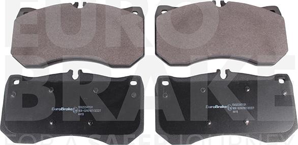 Eurobrake 55022247131 - Kit pastiglie freno, Freno a disco autozon.pro