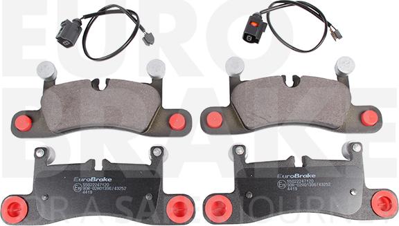 Eurobrake 55022247120 - Kit pastiglie freno, Freno a disco autozon.pro