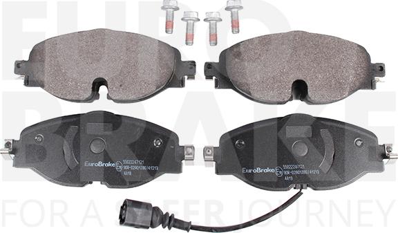 Eurobrake 55022247121 - Kit pastiglie freno, Freno a disco autozon.pro