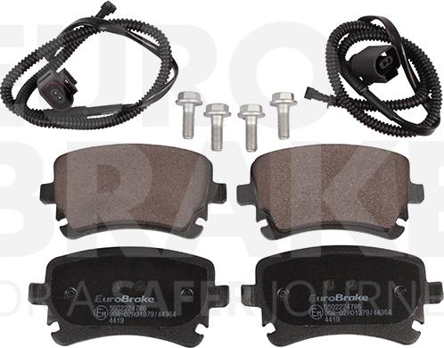 Eurobrake 5502224786 - Kit pastiglie freno, Freno a disco autozon.pro