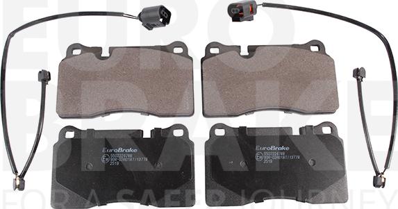 Eurobrake 5502224788 - Kit pastiglie freno, Freno a disco autozon.pro