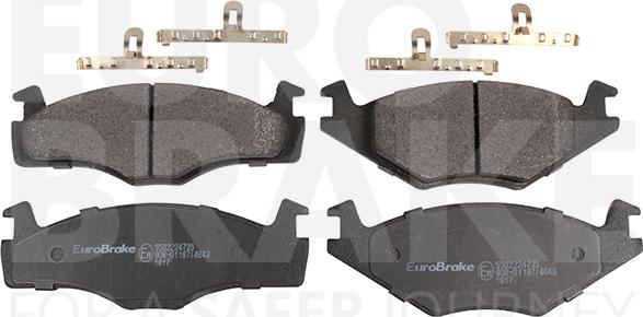 Eurobrake 5502224735 - Kit pastiglie freno, Freno a disco autozon.pro