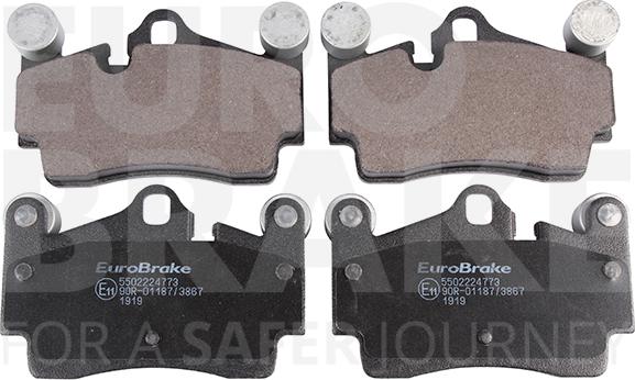 Eurobrake 5502224773 - Kit pastiglie freno, Freno a disco autozon.pro