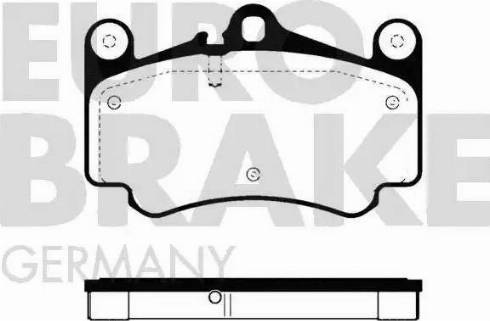 Eurobrake 5502225609 - Kit pastiglie freno, Freno a disco autozon.pro