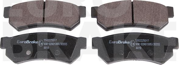 Eurobrake 5502225017 - Kit pastiglie freno, Freno a disco autozon.pro