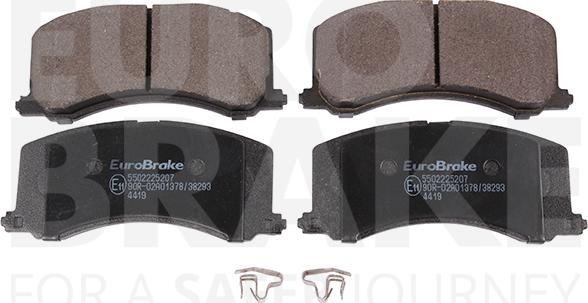 Eurobrake 5502225207 - Kit pastiglie freno, Freno a disco autozon.pro