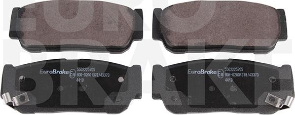 Eurobrake 5502225705 - Kit pastiglie freno, Freno a disco autozon.pro