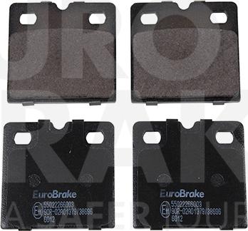 Eurobrake 55022266003 - Kit pastiglie freno, Freno a disco autozon.pro