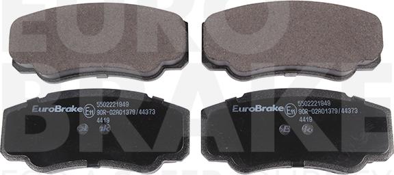 Eurobrake 5502221949 - Kit pastiglie freno, Freno a disco autozon.pro