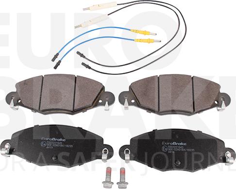 Eurobrake 5502221945 - Kit pastiglie freno, Freno a disco autozon.pro