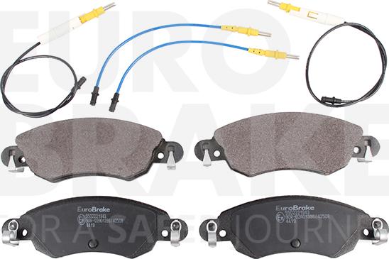 Eurobrake 5502221943 - Kit pastiglie freno, Freno a disco autozon.pro