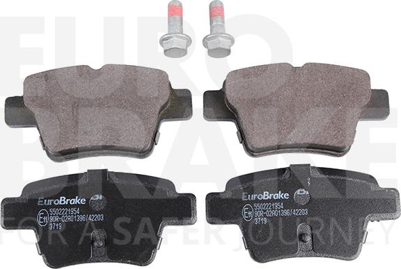 Eurobrake 5502221954 - Kit pastiglie freno, Freno a disco autozon.pro