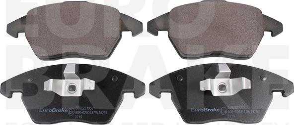 Eurobrake 5502221953 - Kit pastiglie freno, Freno a disco autozon.pro