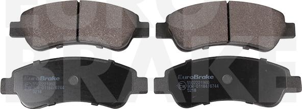 Eurobrake 5502221960 - Kit pastiglie freno, Freno a disco autozon.pro