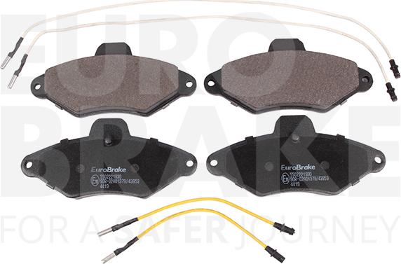 Eurobrake 5502221930 - Kit pastiglie freno, Freno a disco autozon.pro