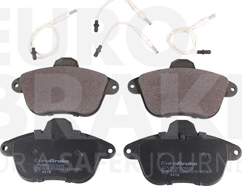 Eurobrake 5502221933 - Kit pastiglie freno, Freno a disco autozon.pro