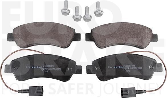 Eurobrake 5502221978 - Kit pastiglie freno, Freno a disco autozon.pro