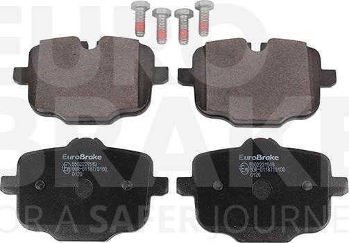 Eurobrake 5502221549 - Kit pastiglie freno, Freno a disco autozon.pro