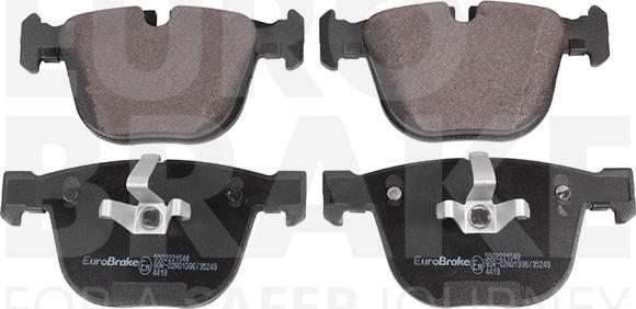 Eurobrake 5502221548 - Kit pastiglie freno, Freno a disco autozon.pro