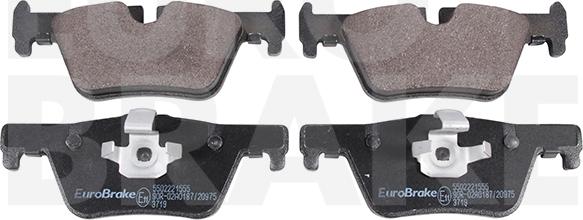 Eurobrake 5502221555 - Kit pastiglie freno, Freno a disco autozon.pro