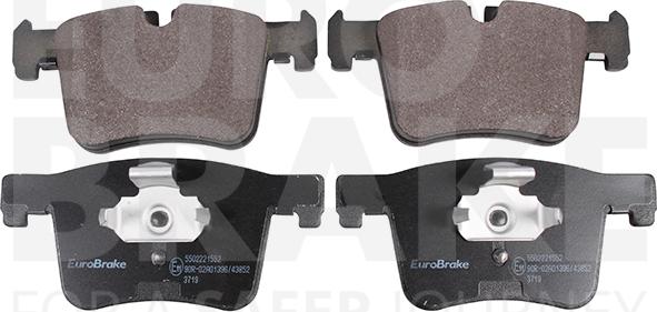 Eurobrake 5502221552 - Kit pastiglie freno, Freno a disco autozon.pro