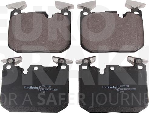 Eurobrake 5502221564 - Kit pastiglie freno, Freno a disco autozon.pro