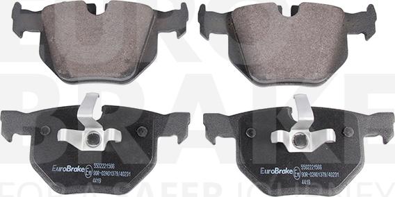 Eurobrake 5502221566 - Kit pastiglie freno, Freno a disco autozon.pro