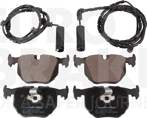 Eurobrake 5502221518 - Kit pastiglie freno, Freno a disco autozon.pro