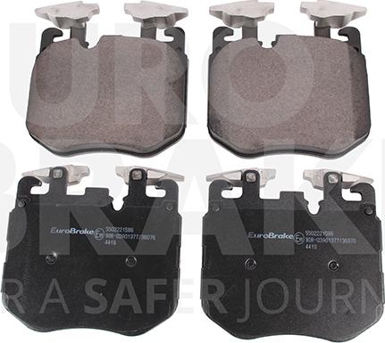 Eurobrake 5502221586 - Kit pastiglie freno, Freno a disco autozon.pro