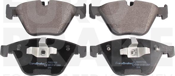 Eurobrake 5502221539 - Kit pastiglie freno, Freno a disco autozon.pro