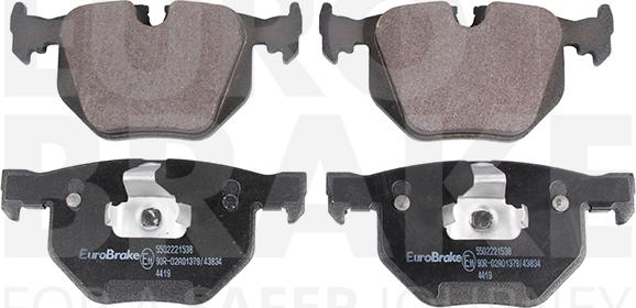 Eurobrake 5502221538 - Kit pastiglie freno, Freno a disco autozon.pro