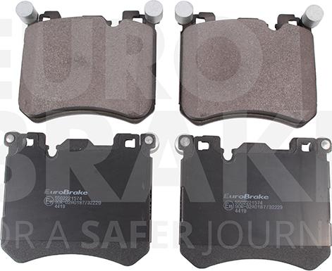 Eurobrake 5502221574 - Kit pastiglie freno, Freno a disco autozon.pro