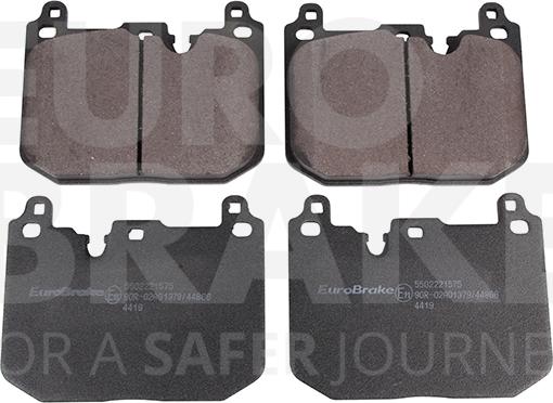 Eurobrake 5502221575 - Kit pastiglie freno, Freno a disco autozon.pro