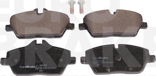 Eurobrake 5502221571 - Kit pastiglie freno, Freno a disco autozon.pro