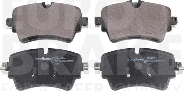 Eurobrake 5502221572 - Kit pastiglie freno, Freno a disco autozon.pro