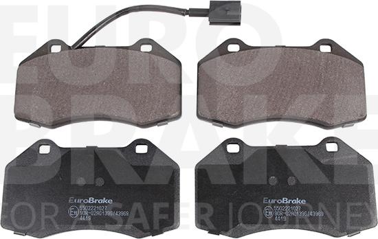 Eurobrake 5502221027 - Kit pastiglie freno, Freno a disco autozon.pro