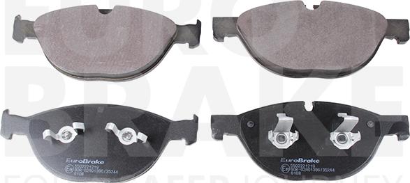 Eurobrake 5502221219 - Kit pastiglie freno, Freno a disco autozon.pro