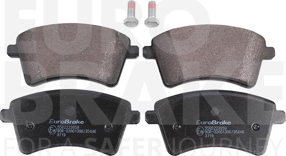 Eurobrake 5502223959 - Kit pastiglie freno, Freno a disco autozon.pro