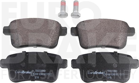 Eurobrake 5502223960 - Kit pastiglie freno, Freno a disco autozon.pro