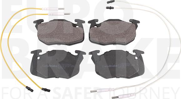 Eurobrake 5502223920 - Kit pastiglie freno, Freno a disco autozon.pro