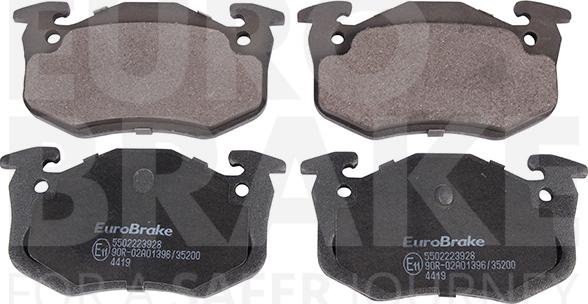 Eurobrake 5502223928 - Kit pastiglie freno, Freno a disco autozon.pro